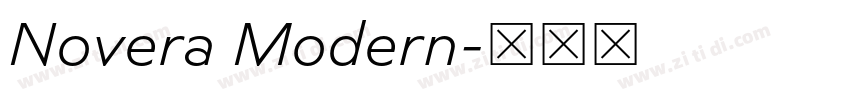 Novera Modern字体转换